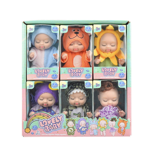 6pcs Princess Doll Gift Box, Perfect Birthday And Holiday Gift, Christmas-Halloween Gift For Girls